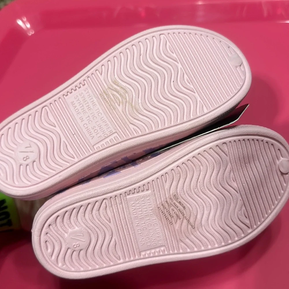 BEBE GIRLS TODDLER PINK/PURPLE TIE DYE WATER SHOES: NWT: SZ 7/8